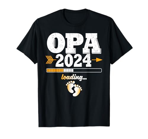 Herren Herren Opa 2024 loading Werdender Opa Nachwuchs T-Shirt von Schwangerschaft Zukünftiges Opa Geschenk