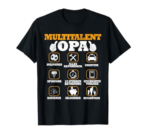 Herren Multitalent Bester Opa - Großeltern T-Shirt von Schwangerschaft Zukünftiges Opa Geschenk