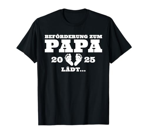Herren Schwangerschaftsankündigung 2025 Werdender Papa T-Shirt von Schwangerschaft verkünden Papa Ideen