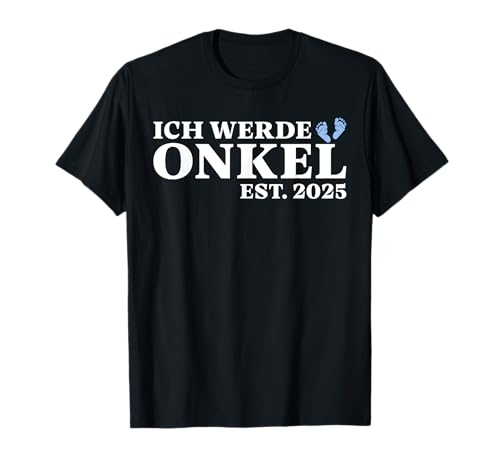 Herren Ich werde Onkel 2025 Schwangerschaft verkünden T-Shirt von Schwangerschaftsverkündung Tante und Onkel