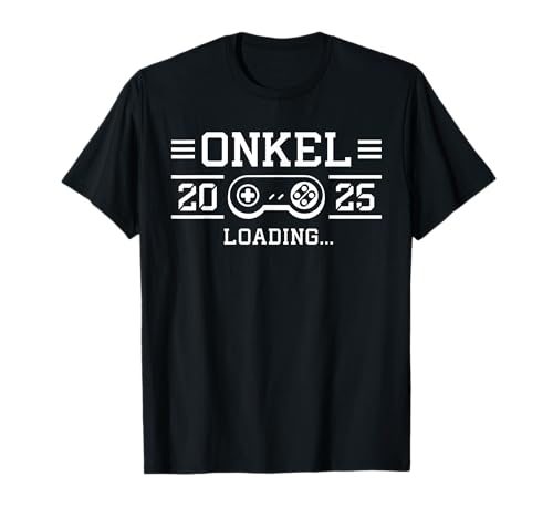 Herren Werdender Onkel 2025 loading Schwangerschaft verkünden T-Shirt von Schwangerschaftsverkündung Tante und Onkel