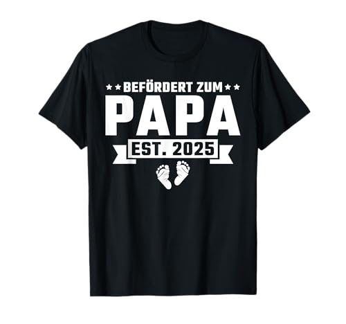 Herren Papa 2025 Schwangerschaft verkünden Idee Partner T-Shirt Herren Papa 2025 Schwangerschaft verkünden Idee Partner T-Shirt von Schwangerschaftsverkündung Werdender Vater