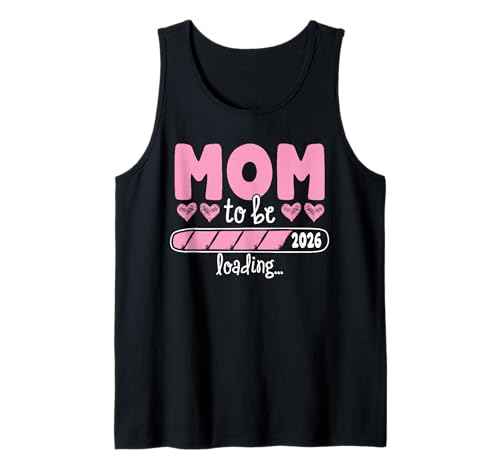 Mutter 2026 Wird Geladen Mama 2026 Tank Top von Schwangerschaftsverkündung al Geschenk für Mamas