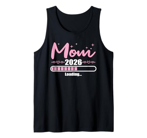 Mutter 2026 Wird Geladen Mama 2026 Tank Top von Schwangerschaftsverkündung als Geschenk für Mamas