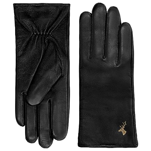 Schwartz & von Halen Handschuhe Damen Ivy - Leder 100% Schafsleder (Nappa) Futter: Kaschmir (15%) und Wolle (85%) - Schwarz XS - 6½ von Schwartz & von Halen