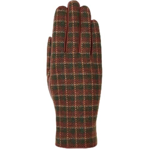 Schwartz & von Halen Handschuhe Damen - Rosie (grün) - Leder - 100% Schafsleder (Nappa) - Futter: Ultra Warmes Fleece - Braun - XS - 6½ von Schwartz & von Halen