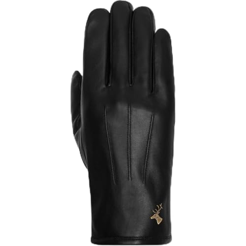 Schwartz & von Halen Handschuhe Herren - Jake (schwarz) - Leder - 100% Schafsleder - Futter: Ultra Warmes Fleece - Schwarz - L - 9½ von Schwartz & von Halen