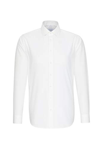 Seidensticker Herren Shaped Bügelfrei Kent Langarm Business Shirt, Beige, 39 EU von Seidensticker