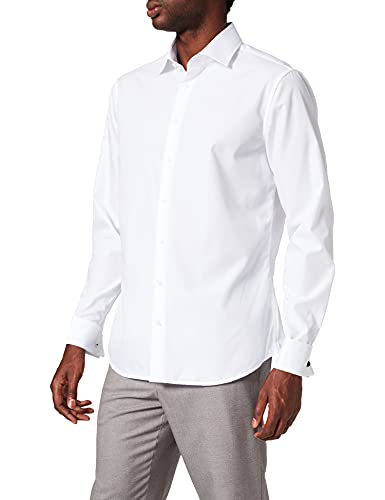 Seidensticker Herren Mens Shaped Gala Clothing, Weiß(021006), 43 EU von Seidensticker