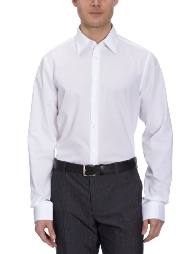 Seidensticker Herren Shaped Bügelfrei Kent Extra Langer Arm Clothing, Weiß, 41 EU von Seidensticker