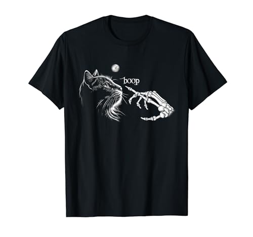 Haustier Frauen Mädchen Kinder schwarze Katze Skelett Hand T-Shirt Haustier Frauen Mädchen Kinder schwarze Katze Skelett Hand T-Shirt von Schwarze