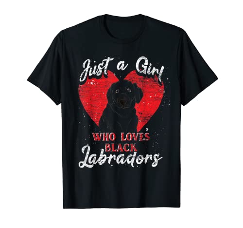 Nur ein Mädchen das Schwarze Labradore mag Hund Labrador T-Shirt Nur ein Mädchen das Schwarze Labradore mag Hund Labrador T-Shirt von Schwarzer Labrador Hund Geschenk