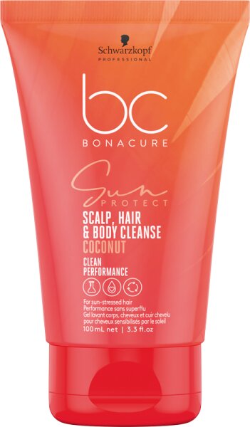 Schwarzkopf Professional BC Sun Protect 3-in-1 Scalp, Hair & Body Cleanse 100 ml von Schwarzkopf Professional