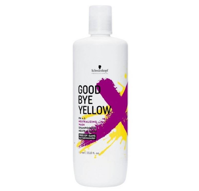 Schwarzkopf Professional Haarshampoo Goodbye Yellow Neutralisierendes Shampoo 1000 ml von Schwarzkopf Professional