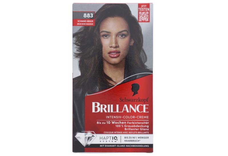 Schwarzkopf Haarfarbe Schwarzkopf Brillance Intensiv Color Creme 883 Schwarz Braun Haarfarbe von Schwarzkopf
