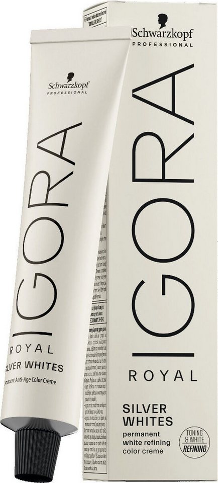 Schwarzkopf Haarfarbe Schwarzkopf Igora Royal Absolutes SilverWhite silver 60ml von Schwarzkopf