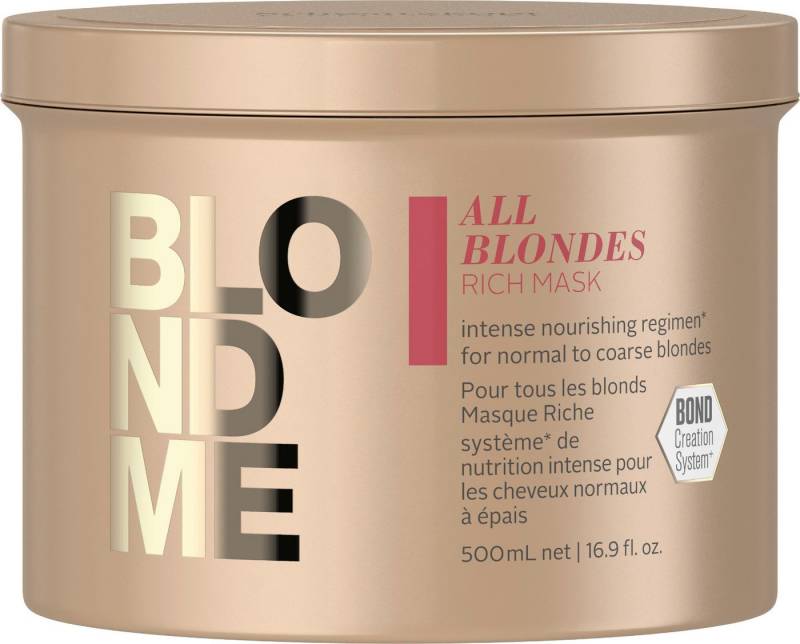 Schwarzkopf Haarmaske Schwarzkopf BlondMe All Blondes Rich Mask 500ml von Schwarzkopf
