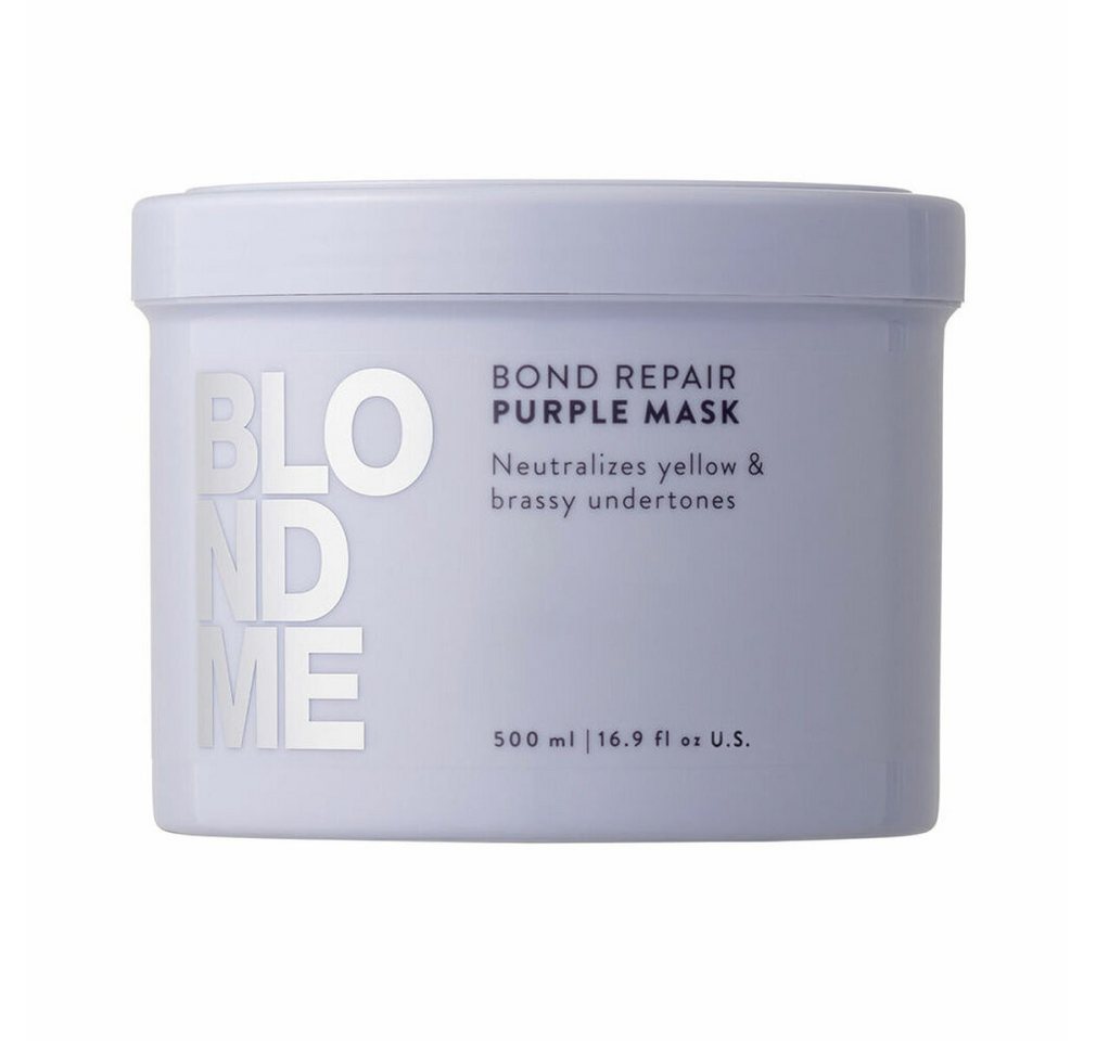 Schwarzkopf Haarpflege-Set BLONDME BOND REPAIR Behandlung lila 500 ml von Schwarzkopf