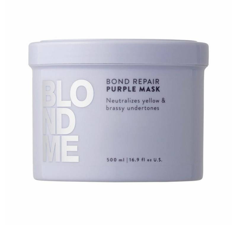 Schwarzkopf Haarpflege-Set BLONDME BOND REPAIR Behandlung lila 500 ml von Schwarzkopf
