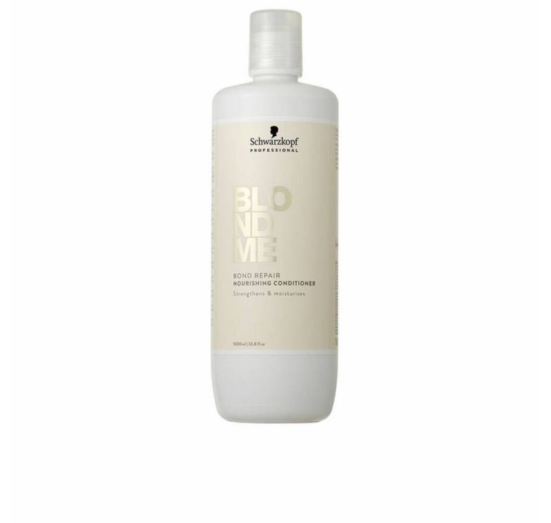 Schwarzkopf Haarpflege-Set BLONDME BOND REPAIR Nährende Haarspülung 1000 ml von Schwarzkopf