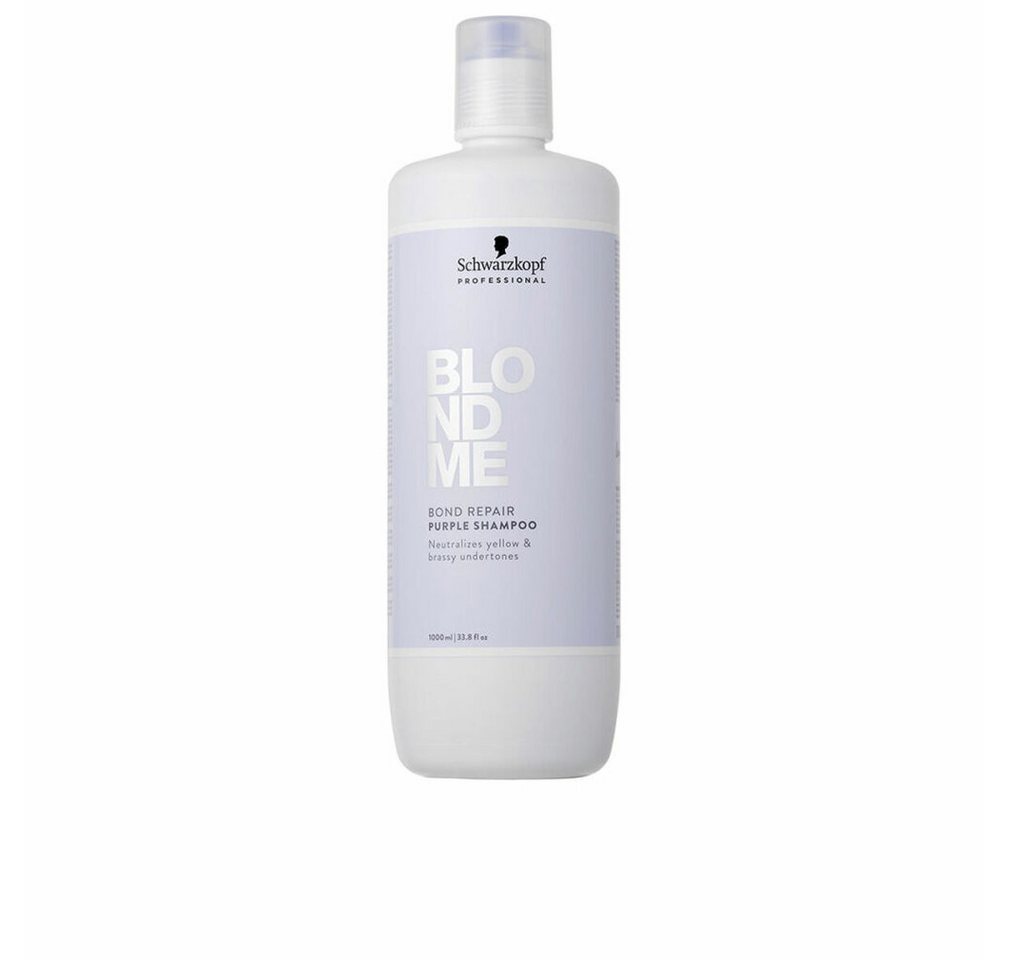 Schwarzkopf Haarpflege-Set BLONDME BOND REPAIR Shampoo Purple 1000 ml von Schwarzkopf