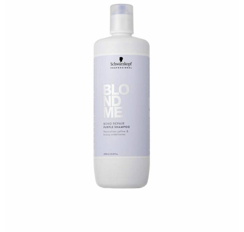 Schwarzkopf Haarpflege-Set BLONDME BOND REPAIR Shampoo Purple 1000 ml von Schwarzkopf