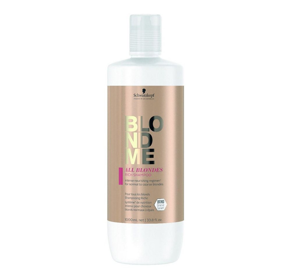 Schwarzkopf Haarshampoo Schwarzkopf BlondMe All Blondes Rich Shampoo 1000ml von Schwarzkopf