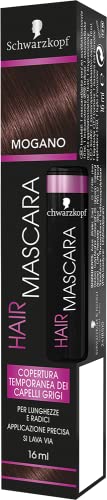 Schwarzkopf Hair Mascara, temporäre Mascara für Haare, temporäre Abdeckung grauer Haare, Farbe Mahagoni, 16 ml von Schwarzkopf