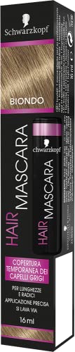 Schwarzkopf Hair Mascara, temporäre Mascara für Haare, vorübergehende Abdeckung von grauem Haar, Farbe Blond, Format 16 ml, 16 ml, 1 von Schwarzkopf