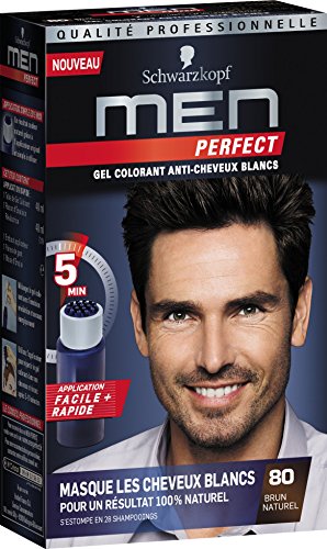 Schwarzkopf Men Perfect Anti-Grau Tönungs-Gel, 80 Natur Schwarzbraun von Schwarzkopf