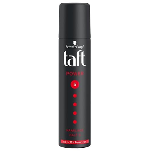 Taft Haarlack Power Haltegrad 5 (75 ml), Styling Spray bietet bis zu 72 h Power-Halt, stärkt das Haar vom Ansatz bis in die Spitzen, 6 x 75 ml von Schwarzkopf