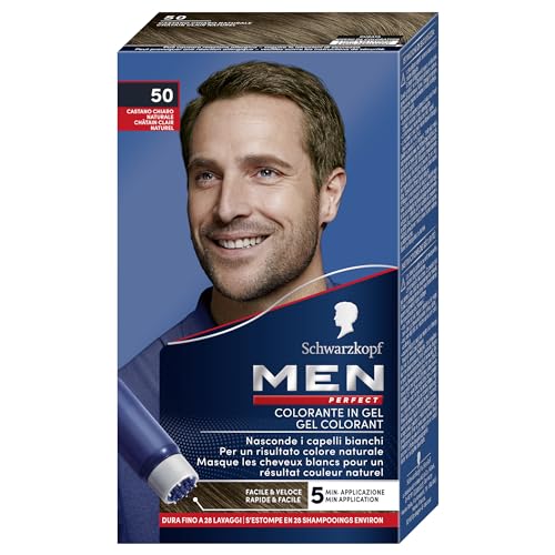 colorante per capelli in gel senza ammoniaca men perfect n 50 castano chiaro naturale von Schwarzkopf