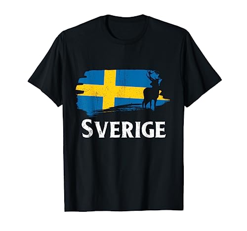 Schweden Malmö Herren Sverige Norden Wikinger Elch Sweden T-Shirt von Schweden Kinder Sweden Skandinavien Wikinger