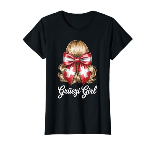 Grüezi Girl Schweizer Schweiz Wurzeln Mädchen T-Shirt Grüezi Girl Schweizer Schweiz Wurzeln Mädchen T-Shirt von Schweizer Flagge Schweiz Wurzeln