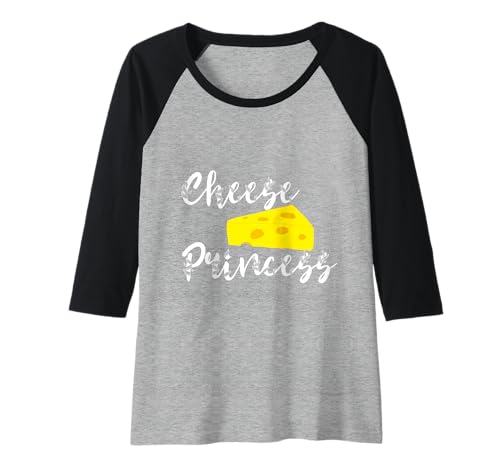 Damen Cheese Princess Löchriger Käse Prinzessin Edamer Gouda Raglan Damen Cheese Princess Löchriger Käse Prinzessin Edamer Gouda Raglan von Schweizer Käse Mozzarella Lebensmittel