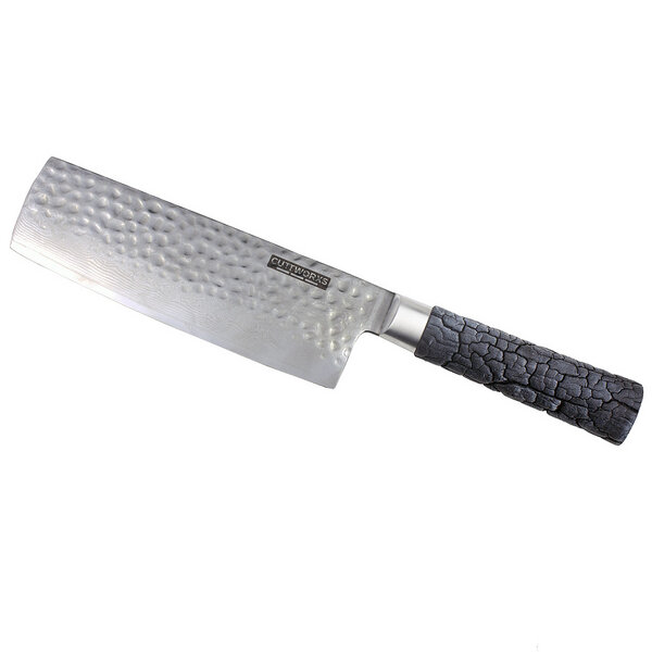 Schwenkgrill-ABC Nakiri Messer Damast 32 cm lang Klinge 18cm aus VG10 Designer von Schwenkgrill-ABC