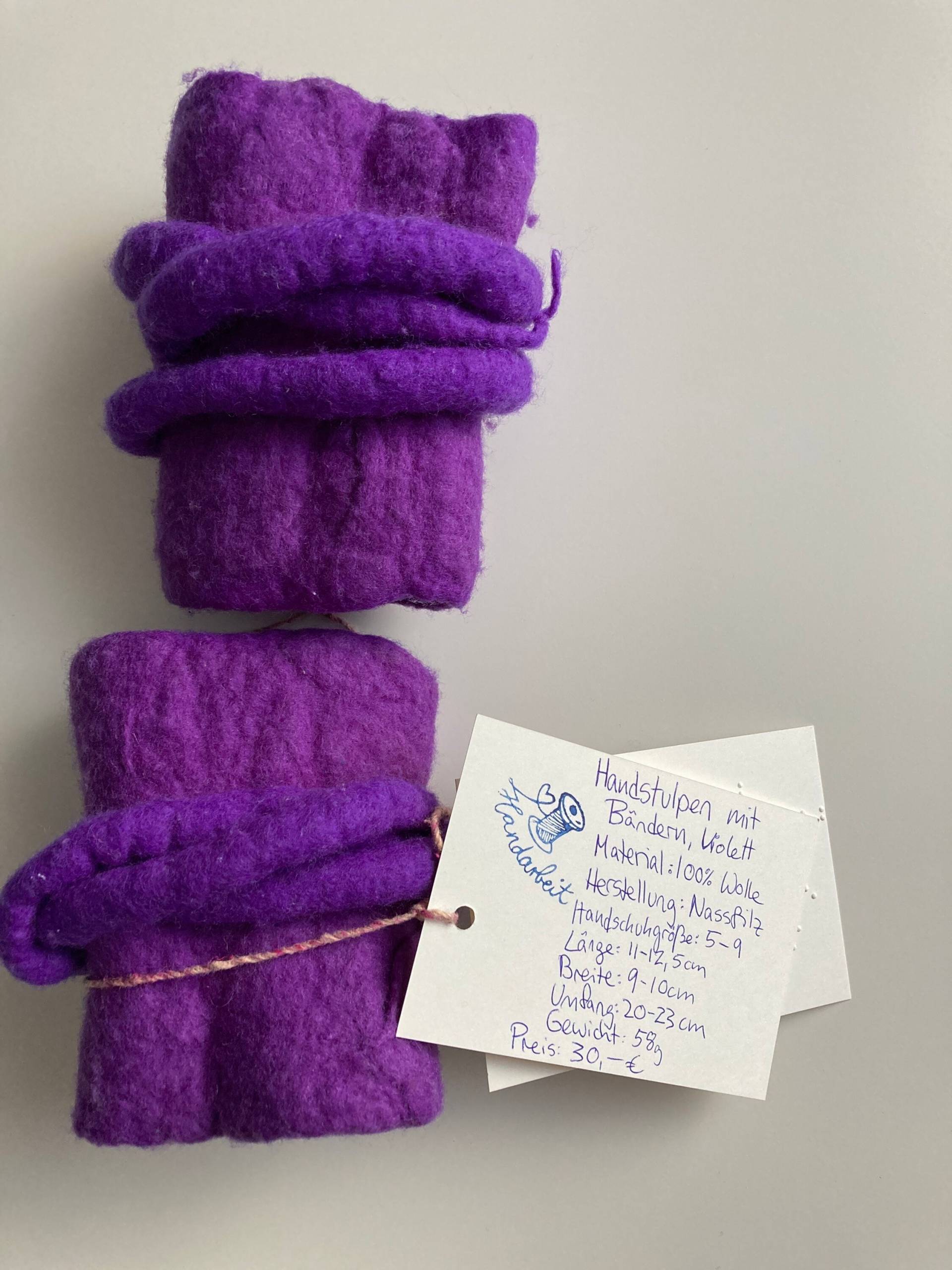 Handstulpen Mit Bändern Handstulpen Mit Bändern von Schwertlilien