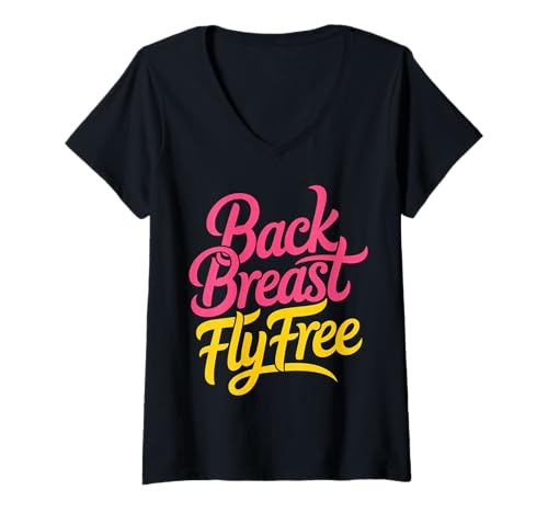 Damen Back Breast Fly Free Swimmer Competitive Sports - T-Shirt mit V-Ausschnitt Damen Back Breast Fly Free Swimmer Competitive Sports - T-Shirt mit V-Ausschnitt von Schwimmerleben wettbewerbsfähiger Pool