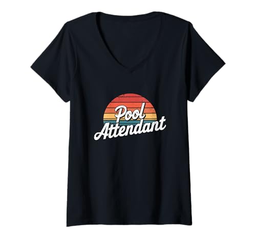 Damen Lustiges Sommer Pool Spruch Design T-Shirt mit V-Ausschnitt Damen Lustiges Sommer Pool Spruch Design T-Shirt mit V-Ausschnitt von Schwimmkultur Sommer Pool Vibes
