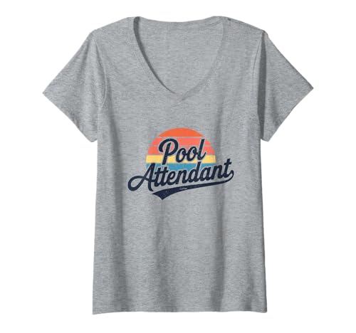 Damen Lustiges Sommer Pool Spruch Design T-Shirt mit V-Ausschnitt Damen Lustiges Sommer Pool Spruch Design T-Shirt mit V-Ausschnitt von Schwimmkultur Sommer Pool Vibes