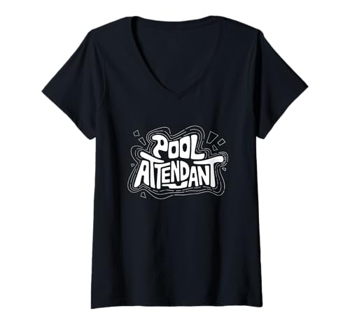 Damen Lustiges Sommer Pool Spruch Design T-Shirt mit V-Ausschnitt Damen Lustiges Sommer Pool Spruch Design T-Shirt mit V-Ausschnitt von Schwimmkultur Sommer Pool Vibes