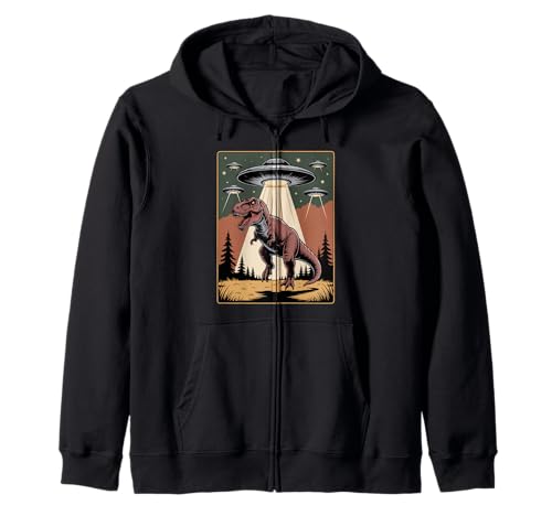 Lustiger Alien Abduktion UFO Dinosaurier Witz Frauen Männer sarkastisch Kapuzenjacke Lustiger Alien Abduktion UFO Dinosaurier Witz Frauen Männer sarkastisch Kapuzenjacke von SciFi Alien Abduction Dinosaur T Rex Humor Artwork