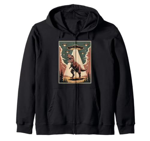 Lustiger Alien Abduktion UFO Dinosaurier Witz Frauen Männer sarkastisch Kapuzenjacke Lustiger Alien Abduktion UFO Dinosaurier Witz Frauen Männer sarkastisch Kapuzenjacke von SciFi Alien Abduction Dinosaur T Rex Humor Artwork