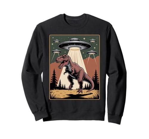 Lustiger Alien Abduktion UFO Dinosaurier Witz Frauen Männer sarkastisch Sweatshirt Lustiger Alien Abduktion UFO Dinosaurier Witz Frauen Männer sarkastisch Sweatshirt von SciFi Alien Abduction Dinosaur T Rex Humor Artwork