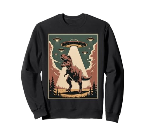 Lustiger Alien Abduktion UFO Dinosaurier Witz Frauen Männer sarkastisch Sweatshirt Lustiger Alien Abduktion UFO Dinosaurier Witz Frauen Männer sarkastisch Sweatshirt von SciFi Alien Abduction Dinosaur T Rex Humor Artwork