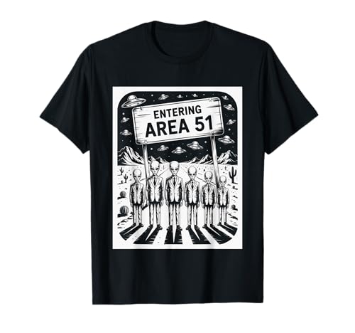 Lustiger Spruch Entering Area 51 Alien Suit UFO-Szene Frauen Männer T-Shirt Lustiger Spruch Entering Area 51 Alien Suit UFO-Szene Frauen Männer T-Shirt von SciFi Fans UFO Hunters Extraterrestrial Geek Humor