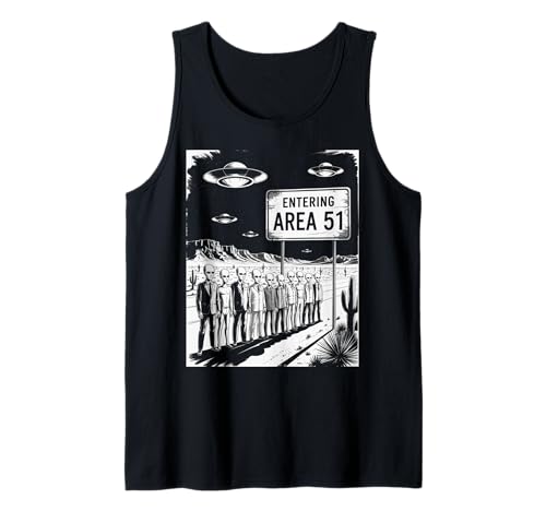Lustiger Spruch Entering Area 51 Alien Suit UFO-Szene Frauen Männer Tank Top Lustiger Spruch Entering Area 51 Alien Suit UFO-Szene Frauen Männer Tank Top von SciFi Fans UFO Hunters Extraterrestrial Geek Humor