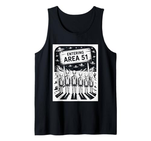 Lustiger Spruch Entering Area 51 Alien Suit UFO-Szene Frauen Männer Tank Top Lustiger Spruch Entering Area 51 Alien Suit UFO-Szene Frauen Männer Tank Top von SciFi Fans UFO Hunters Extraterrestrial Geek Humor