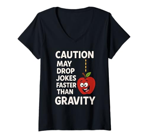 Damen Physics Nerd Society Lustiger STEM-Humor Geek Pride Einstein T-Shirt mit V-Ausschnitt Damen Physics Nerd Society Lustiger STEM-Humor Geek Pride Einstein T-Shirt mit V-Ausschnitt von Science Club Physics Teacher Student Academic