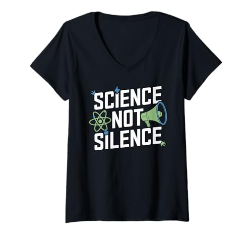 Damen Wissenschaft statt Schweigen — Befürworter Dieses Wissenschaftsaktivismus T-Shirt mit V-Ausschnitt Damen Wissenschaft statt Schweigen — Befürworter Dieses Wissenschaftsaktivismus T-Shirt mit V-Ausschnitt von Science Designs By ShirtZilla